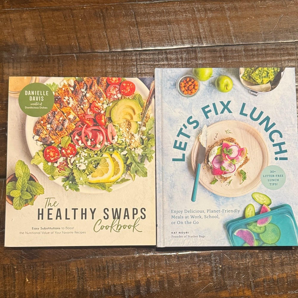 Brand new book lot-The Healthy Swaps Cookbook and 1 more